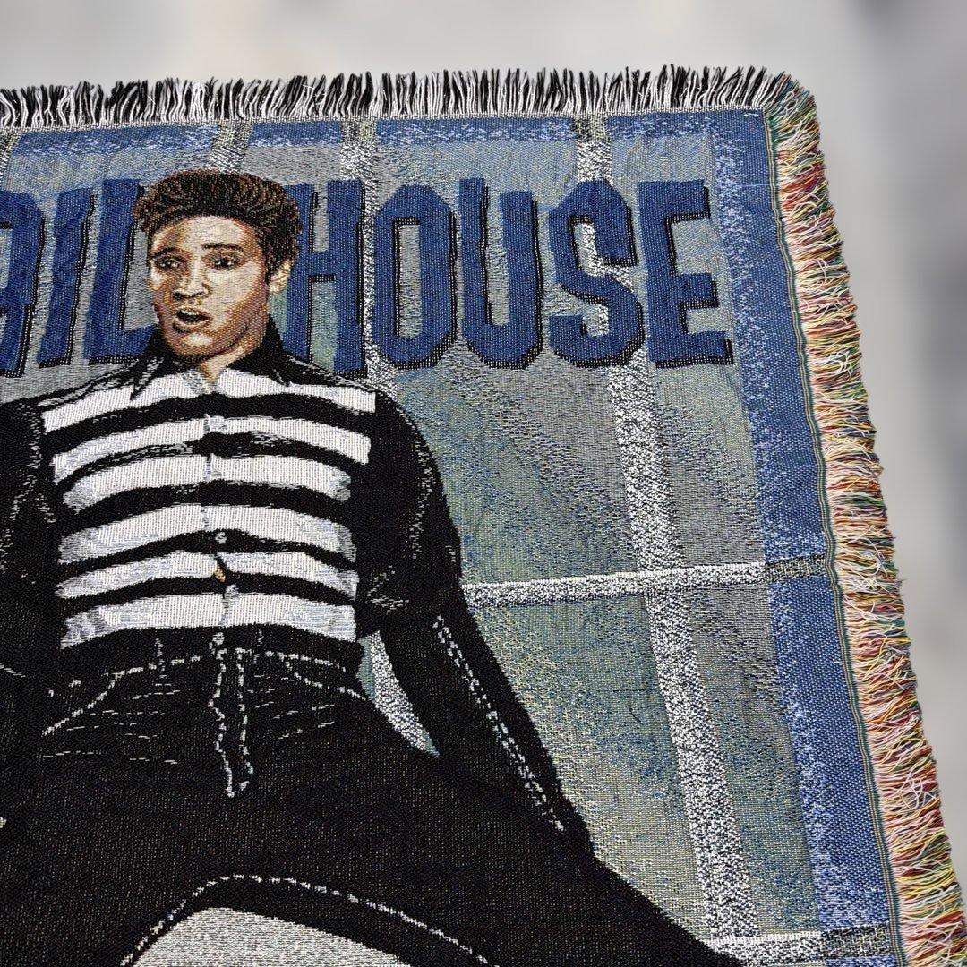 エルビスプレスリー　ブランケット　マルチカバー　ソファカバー　ラグ155x113