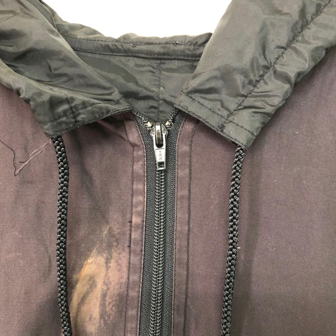 FINAL  古着 ファスナーディテール モッズコート フード付