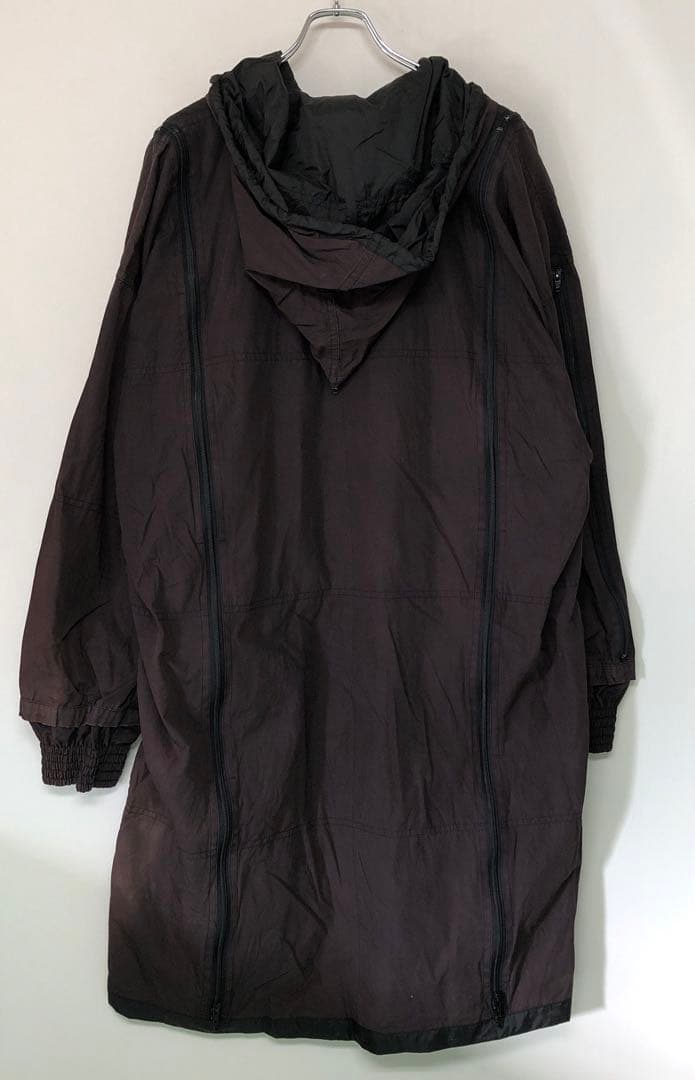 FINAL  古着 ファスナーディテール モッズコート フード付