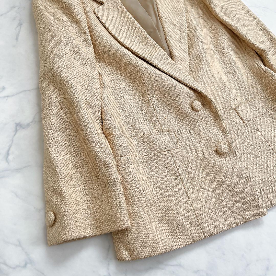 美品 クリスチャンディオール テーラードジャケット シルク100%