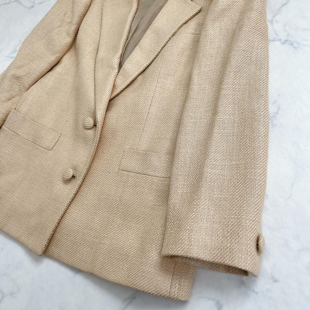 美品 クリスチャンディオール テーラードジャケット シルク100%
