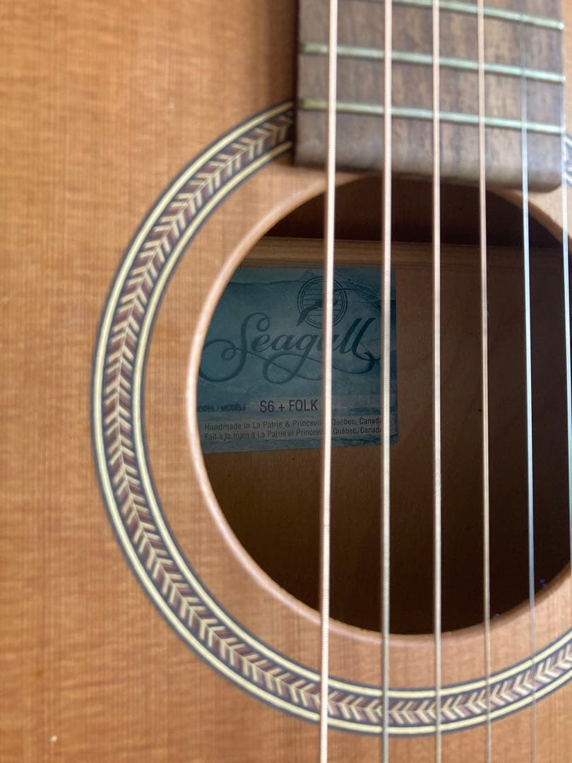 sea gull S6+FOLK MEQ エレアコ エレアコ 純正ハードケース付