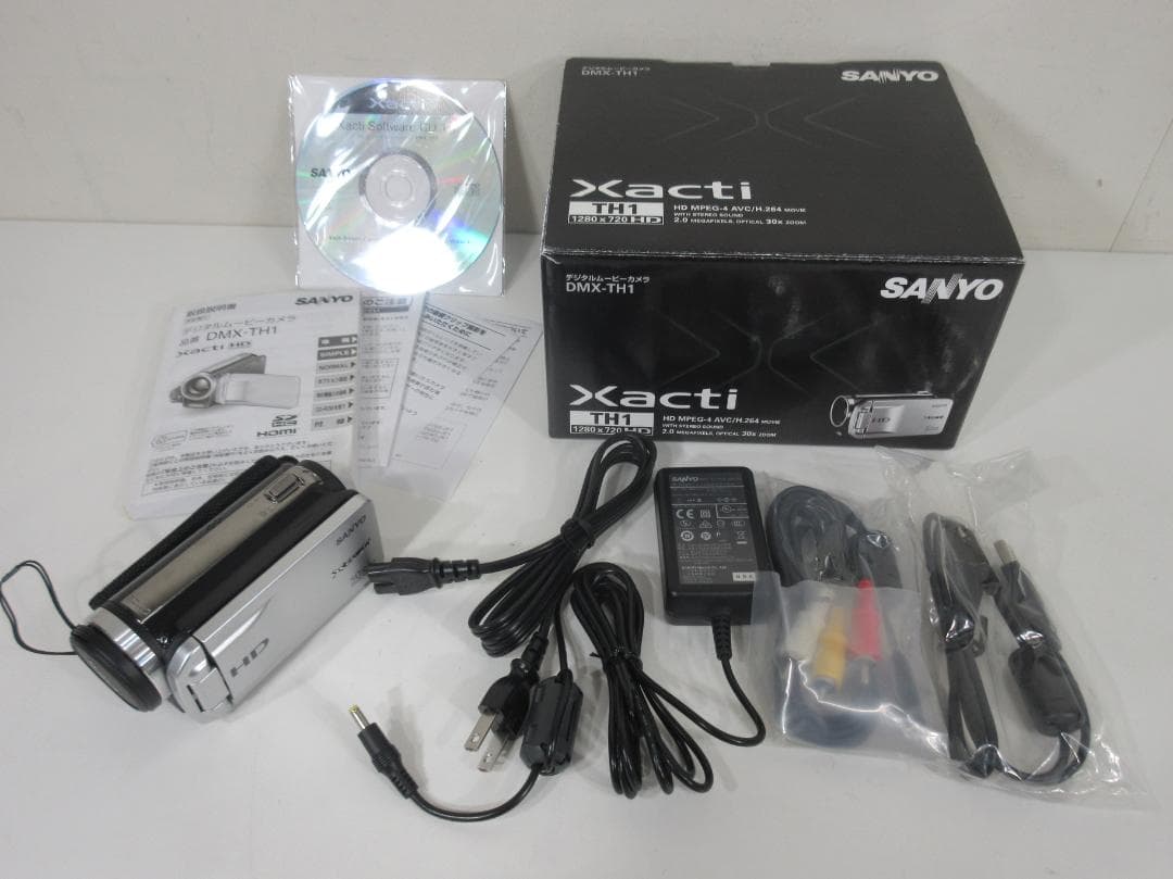 1217V【中古美品】SANYO ビデオカメラ Ｘａｃｔｉ DMX-TH1