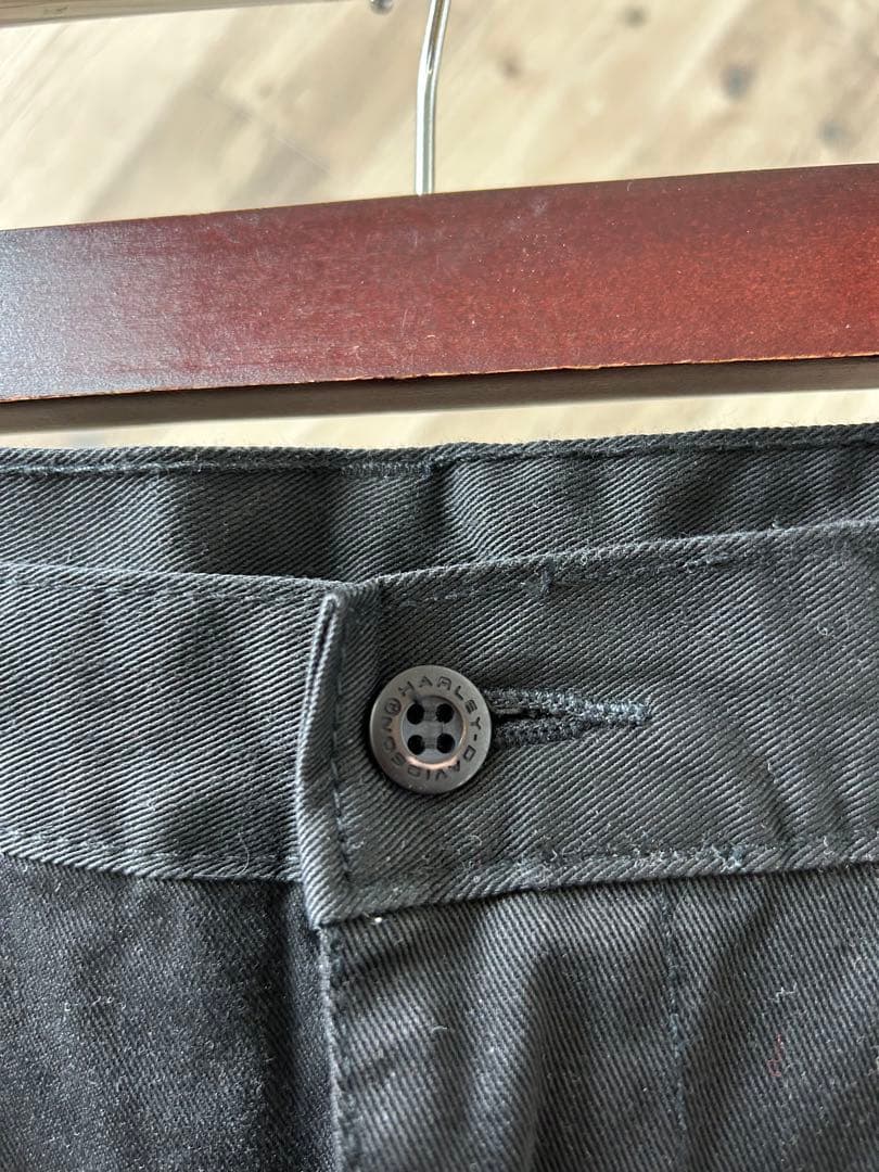 ハーレーダビッドソン 90s 未使用 デッドストック 2タック ワイドパンツ