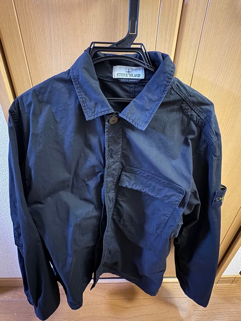 STONE コットンツイルストレッチTCオーバーシャツ