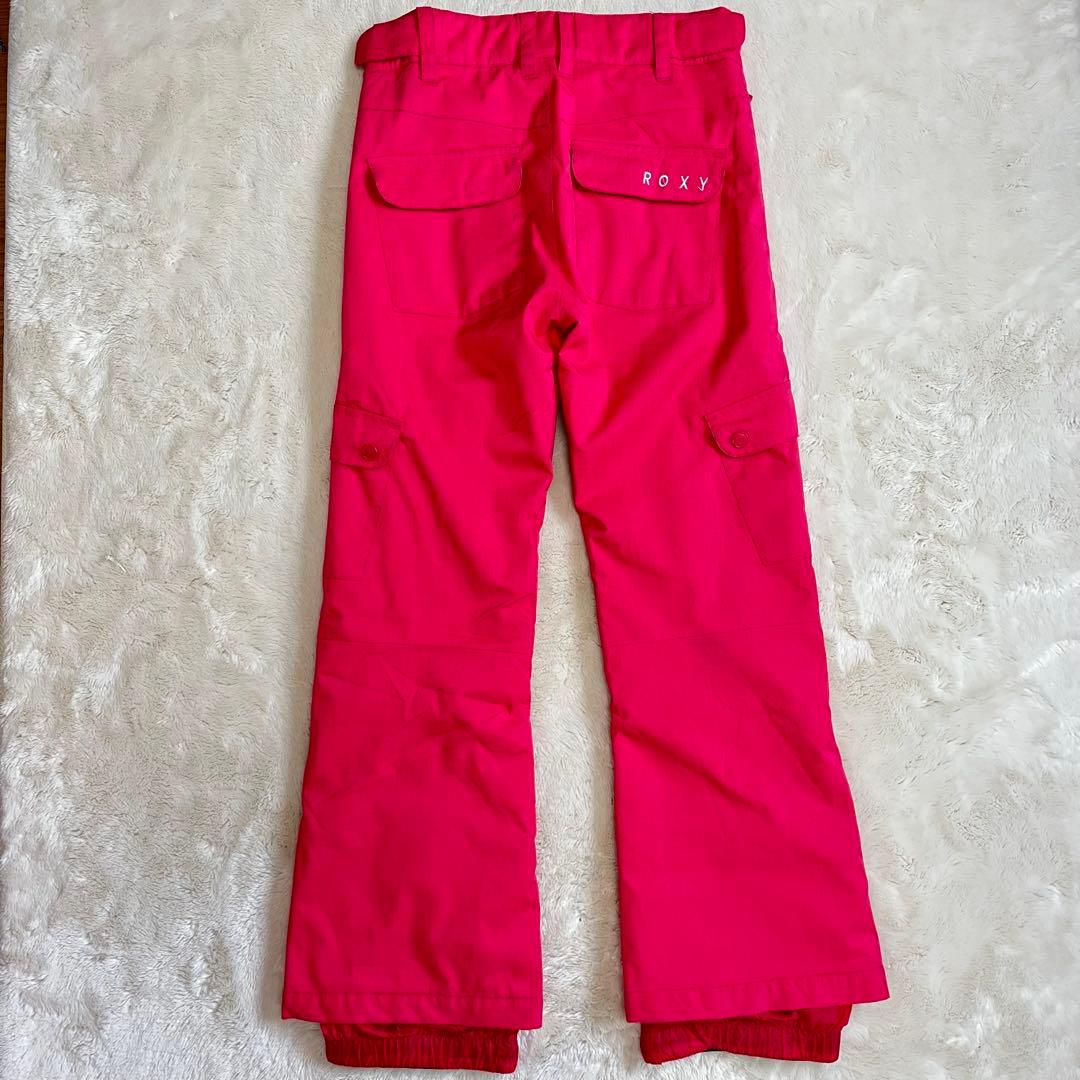 【美品✨】ROXY　スノボウェア　上下セット　L　M 総柄　ロゴ　ピンク