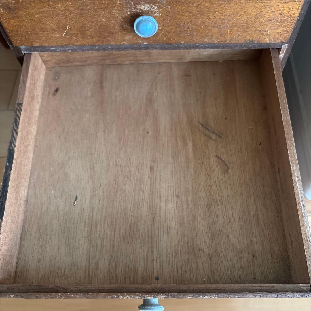 【専用です】　　アンティーク　引き出し7段 小物入れ 古道具 木製 昭和　レトロ