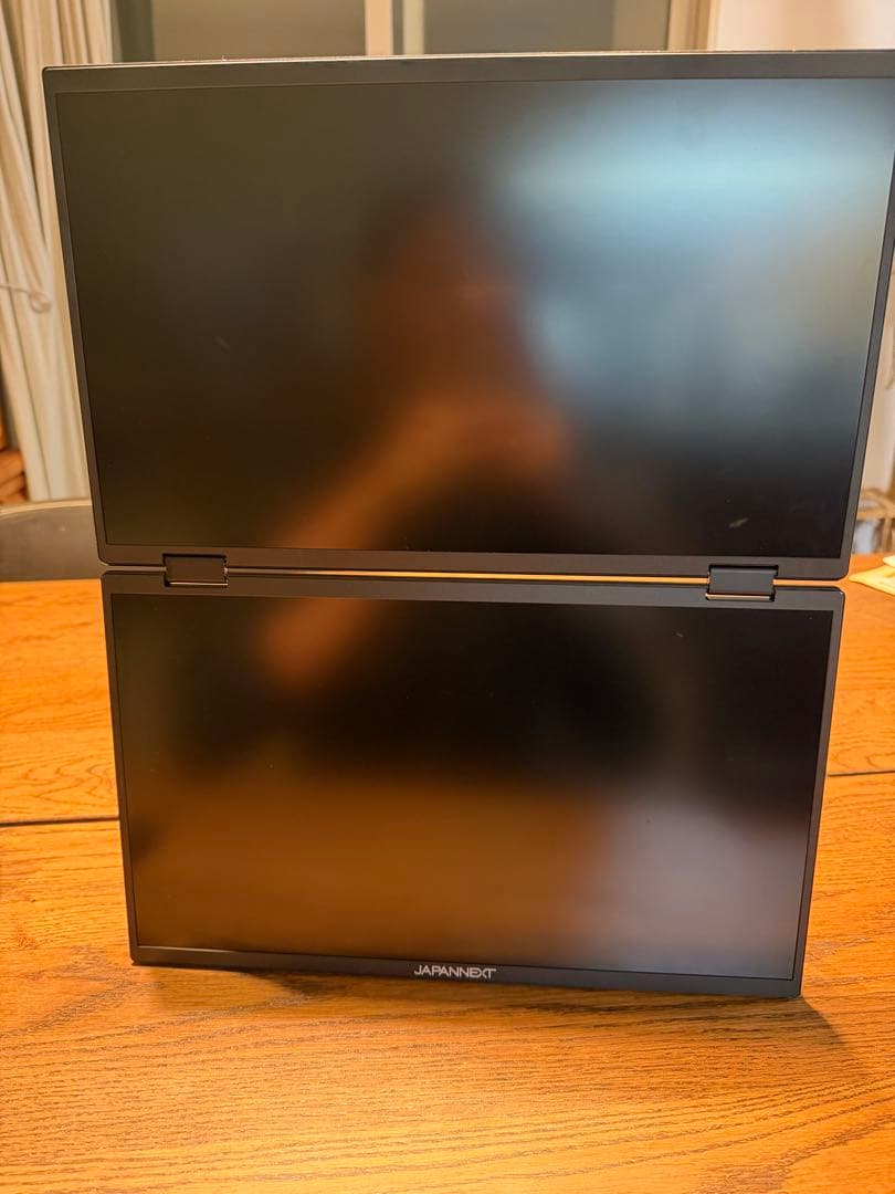 JAPANNEXT デュアルモバイルモニター 15.6インチ×2 ほぼ未使用