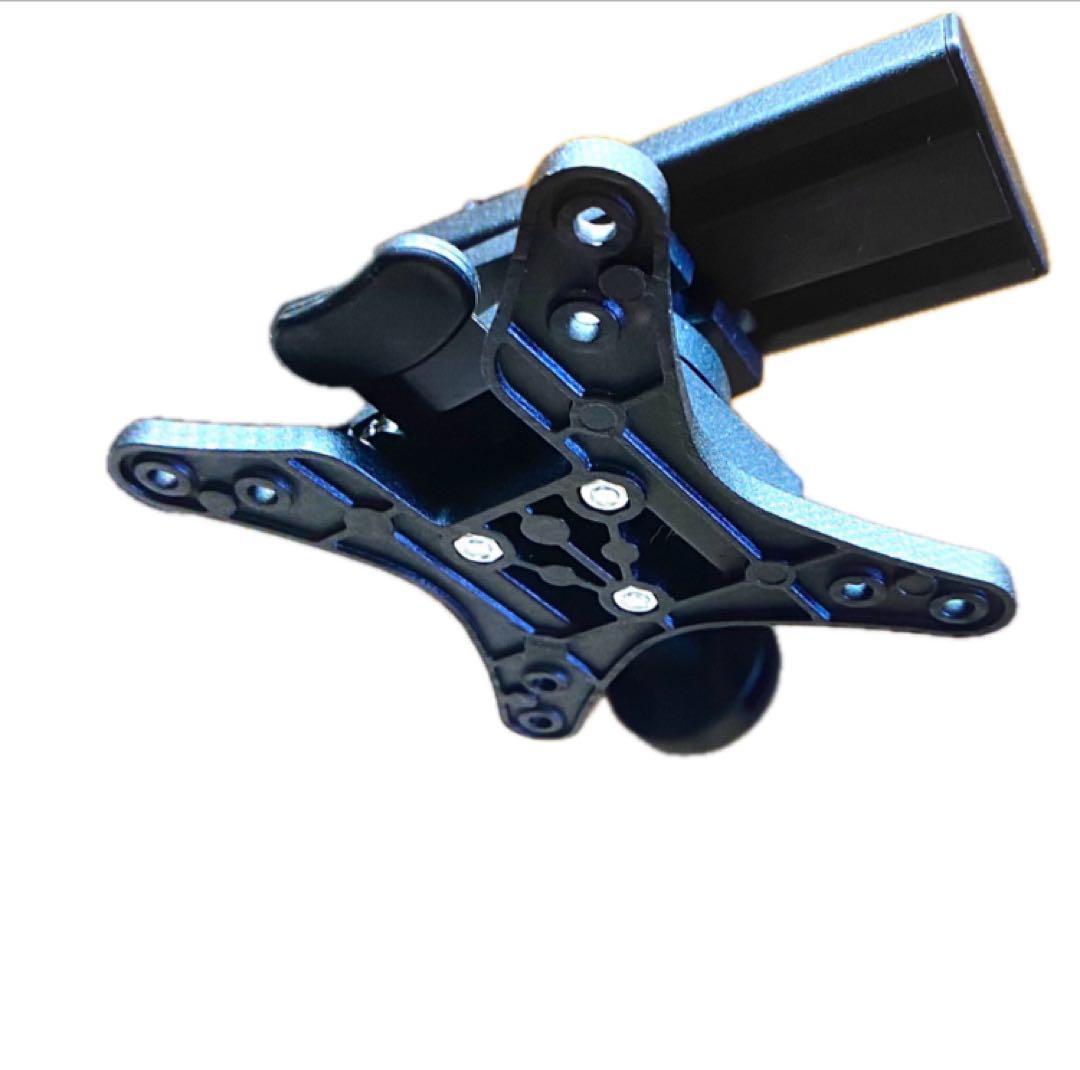 デュアルモニターアーム ブラック2画面