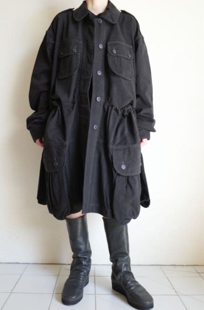 芦*屋様 最終値下げ価格HOUGA ブラックルックフォワードコート