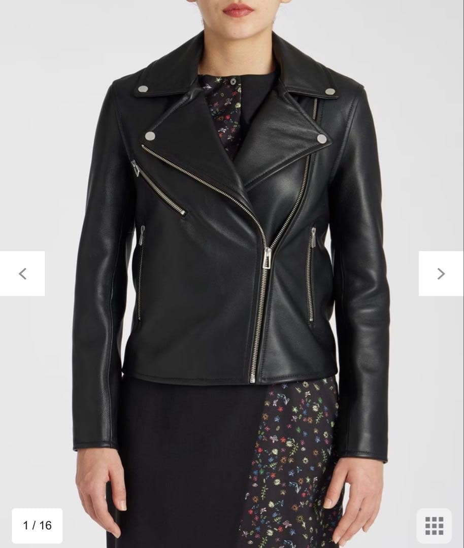 ◼︎ PaulSmith ポールスミス　ラムレザーライダースジャケット　Mサイズ