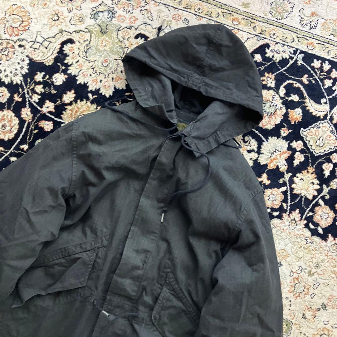 1980年代　米軍実物ナイトカモフラージュパーカー後染め、黒染め