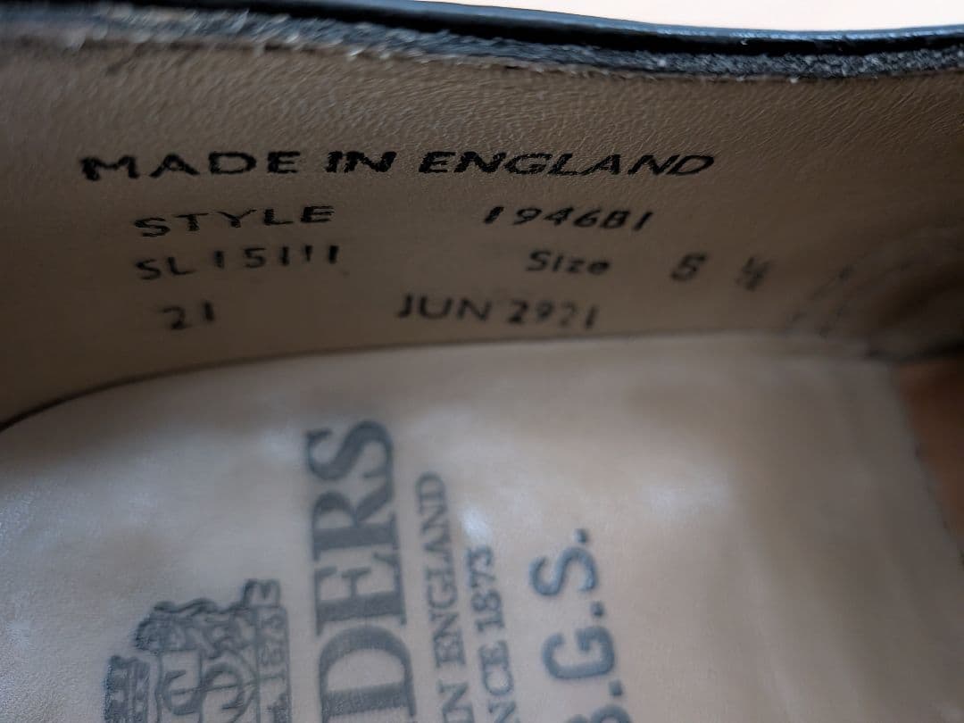 SANDERS サンダース 1946B1 B.G.S. APRON DERBY