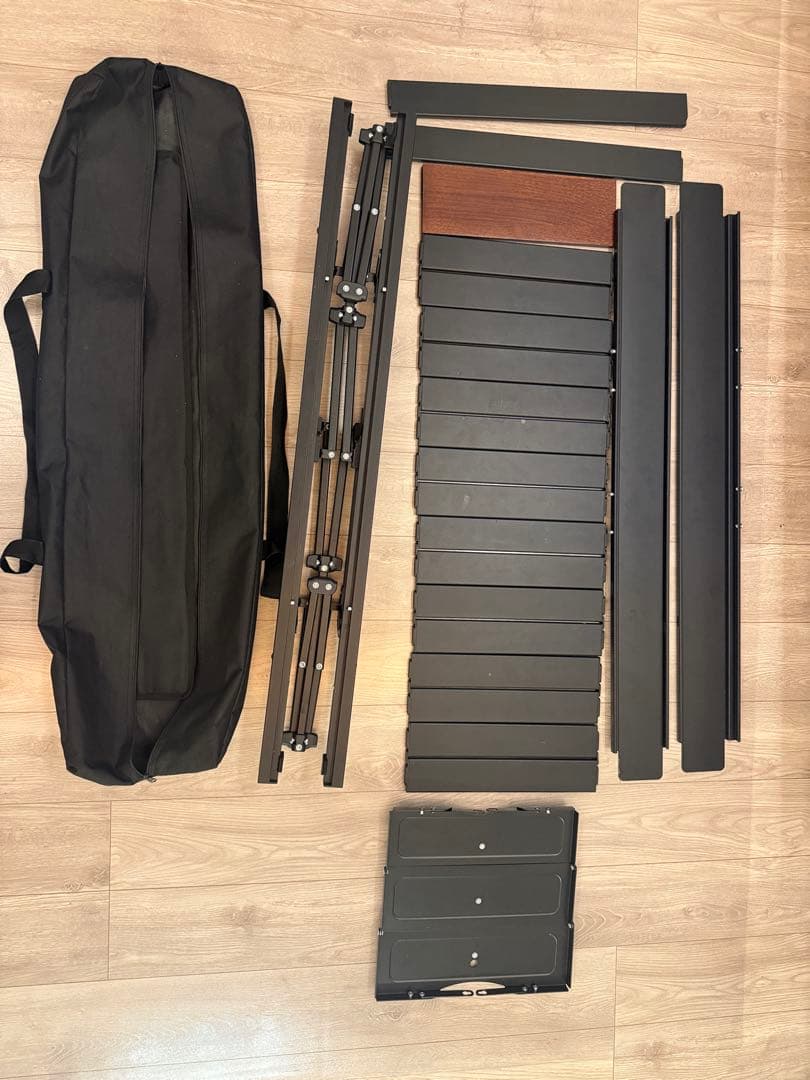 【木天板付】アルペンアウトドアーズ　アルミユニットテーブル110