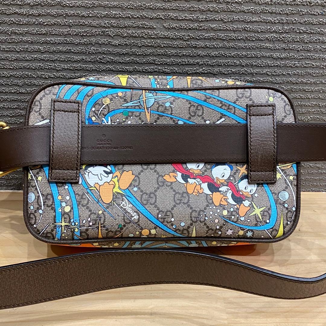 ほぼ未使用 GUCCI ディズニー ウエストポーチ GGスプリーム