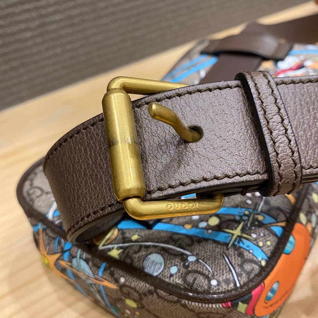 ほぼ未使用 GUCCI ディズニー ウエストポーチ GGスプリーム