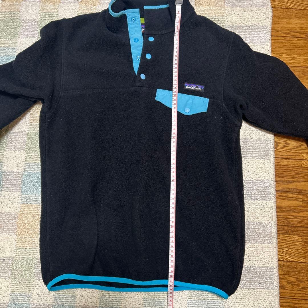 Patagonia プルオーバーフリース 黒/青
