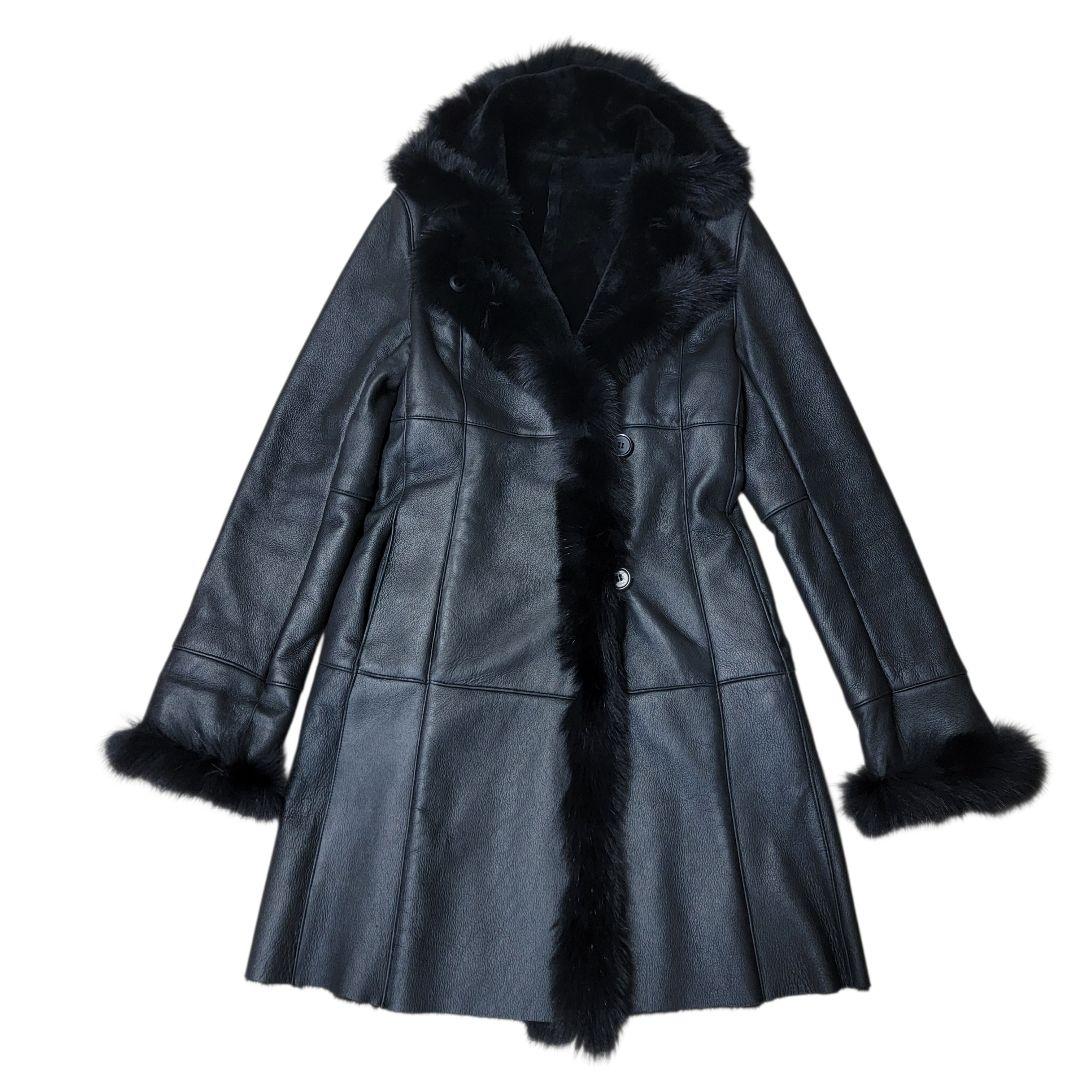 ​極美品 Tu boujours de cuse フォックス切替 ムートンコート