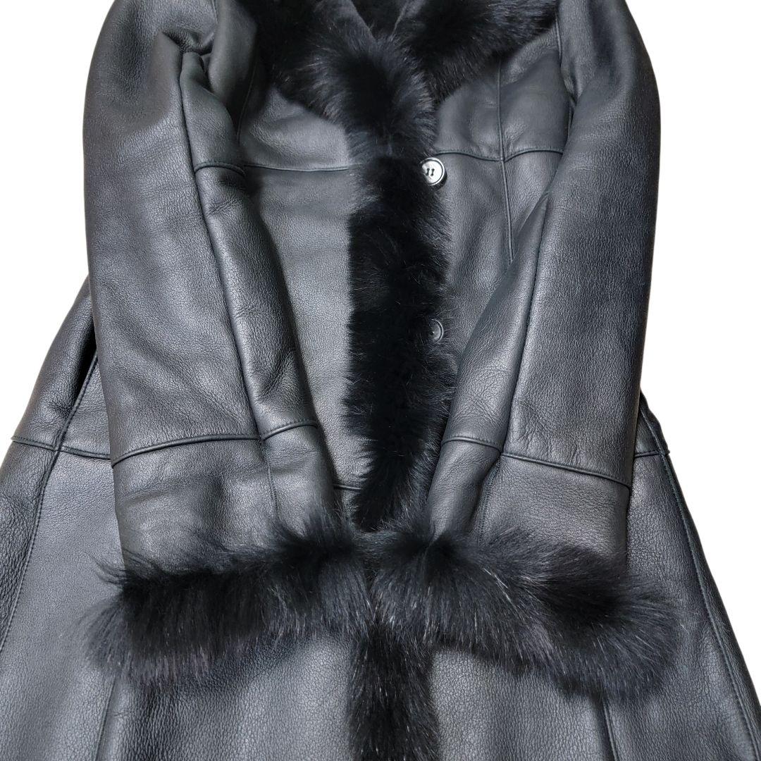 ​極美品 Tu boujours de cuse フォックス切替 ムートンコート