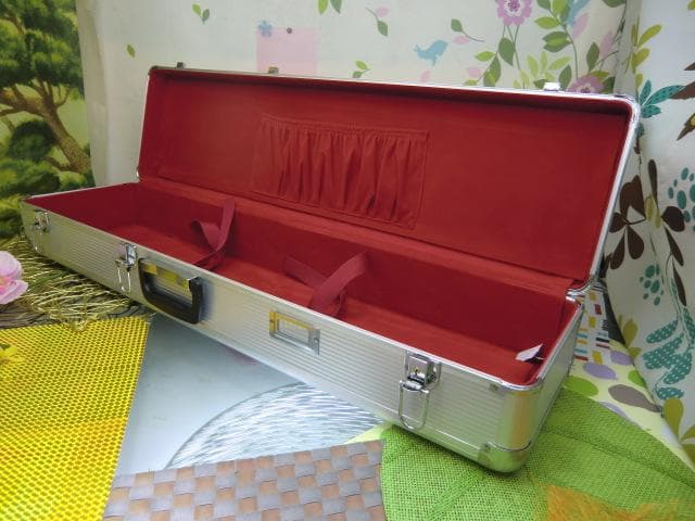 (送料無料)12.000円　沖縄三線専用　二丁入アルミハードケース