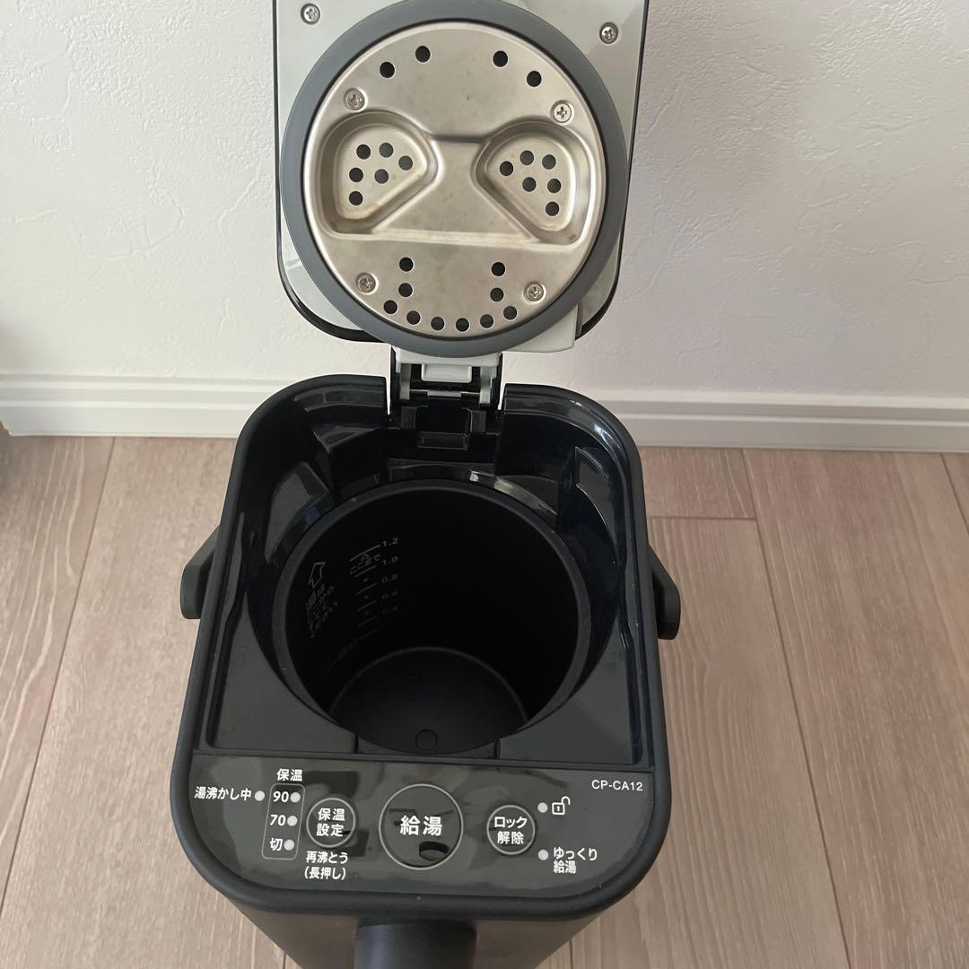 短期使用品　象印　電気ポット CP-CA12 保証期間内