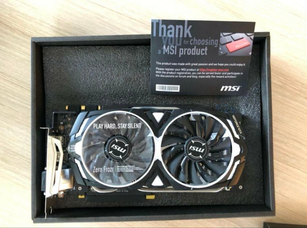 （2台）MSI GTX1080Ti グラフィックスボード