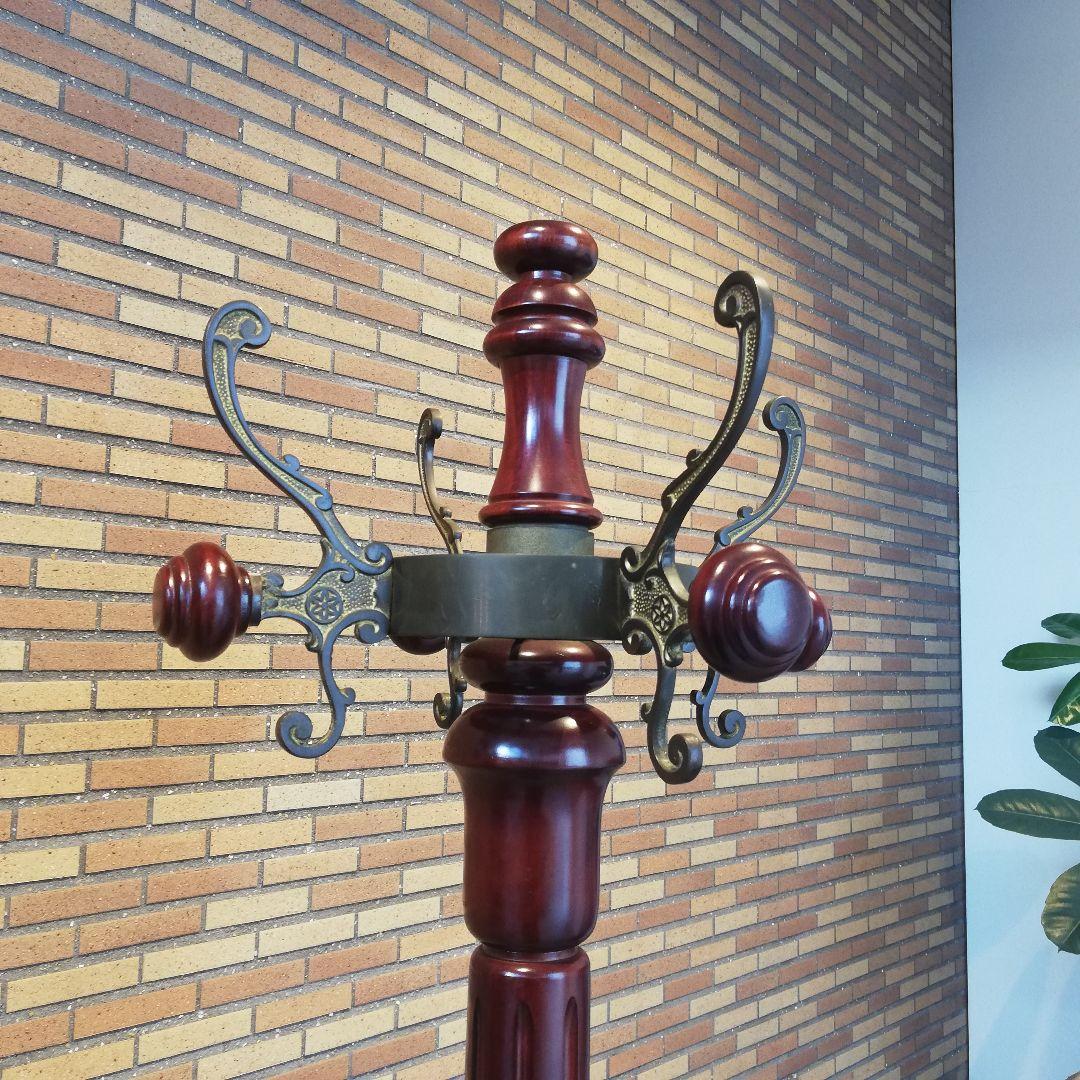 Φ【美品】karimoku カリモク家具 高級ポールハンガーラック アンティーク