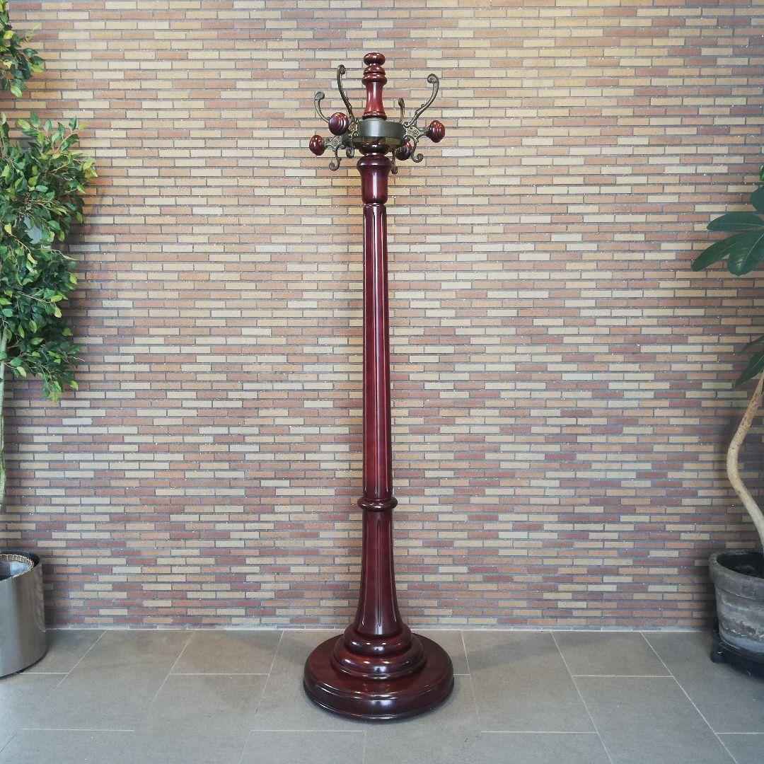 Φ【美品】karimoku カリモク家具 高級ポールハンガーラック アンティーク