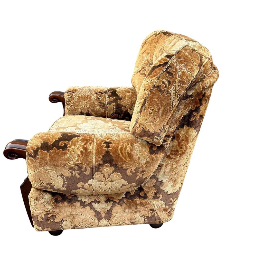 オールドカリモク 1人掛けソファ 金華山　昭和レトロ　ヴィンテージ