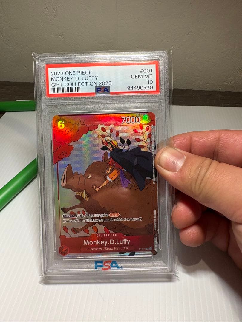 ルフィ　psa10 連番　二枚セット　花札　英語　ギフトコレクション　美品