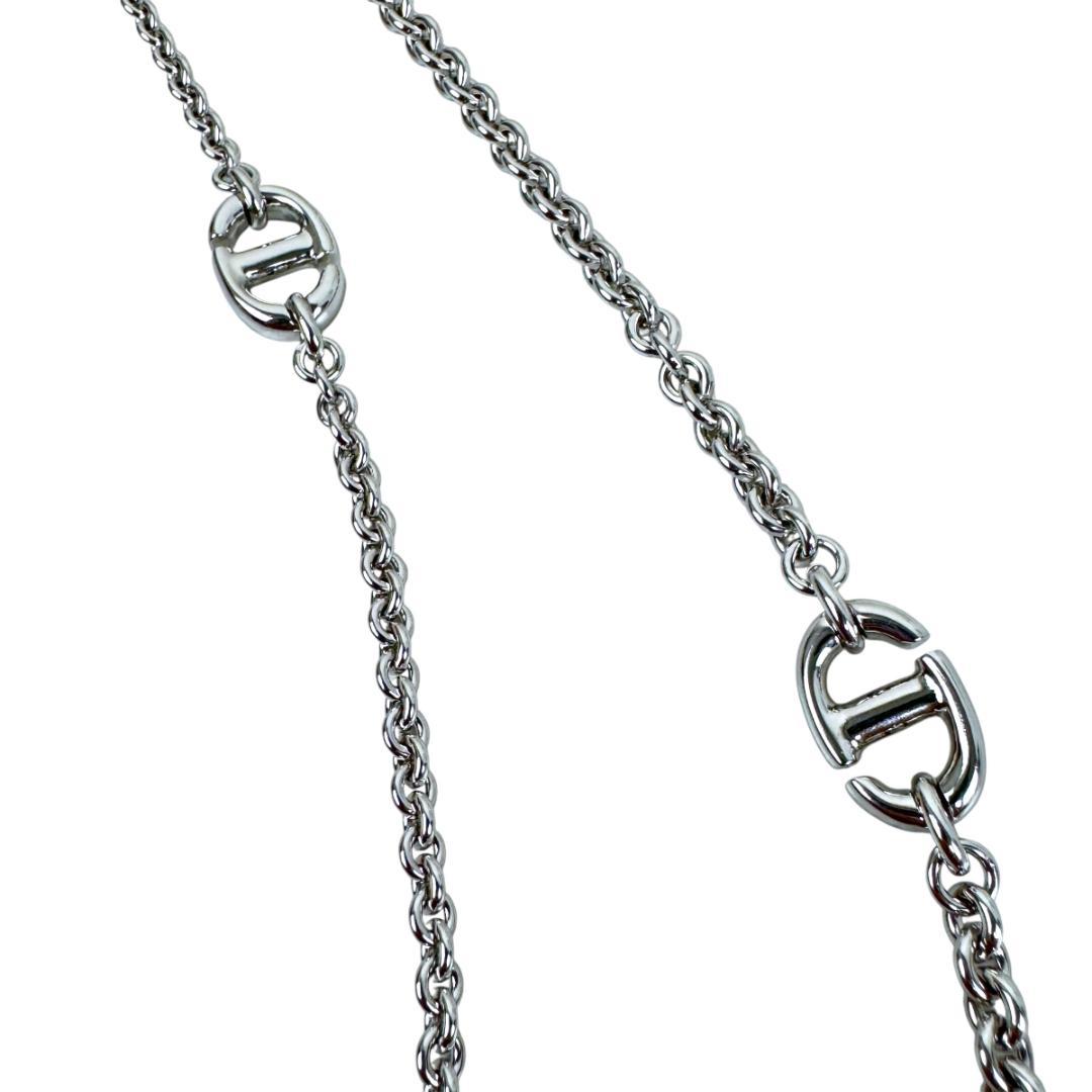 Christian Dior ダブルチェーンネックレス CD NECKLACE