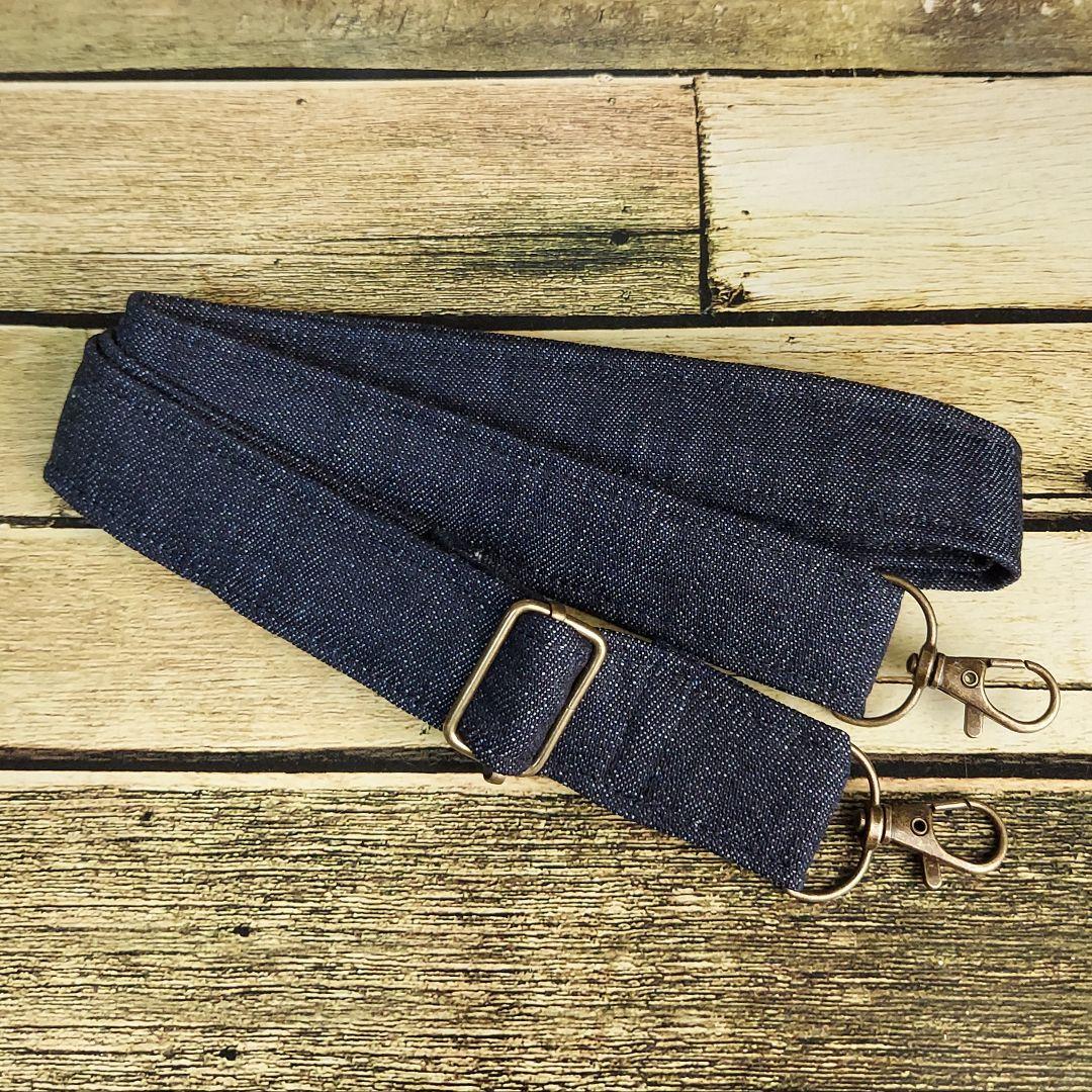 刺繍デニムバック　No.646　デニムリメイク　チューリップバック　丸いバック