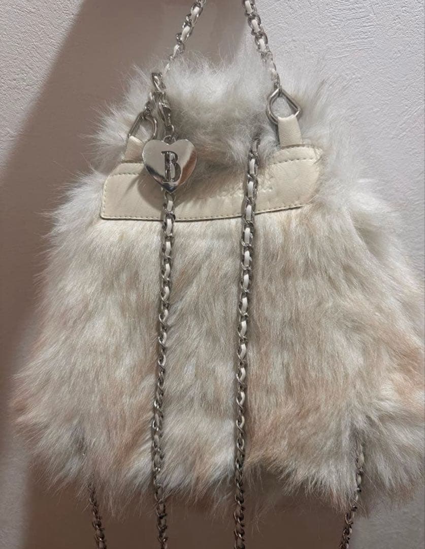 the barnnet ファードローストリングバックパック　アイボリー