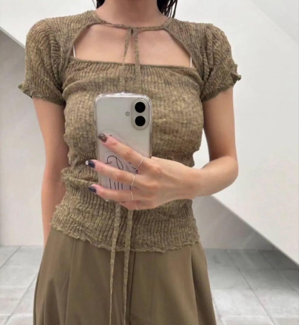 トップス life's todayful 2way Sheer Knittops