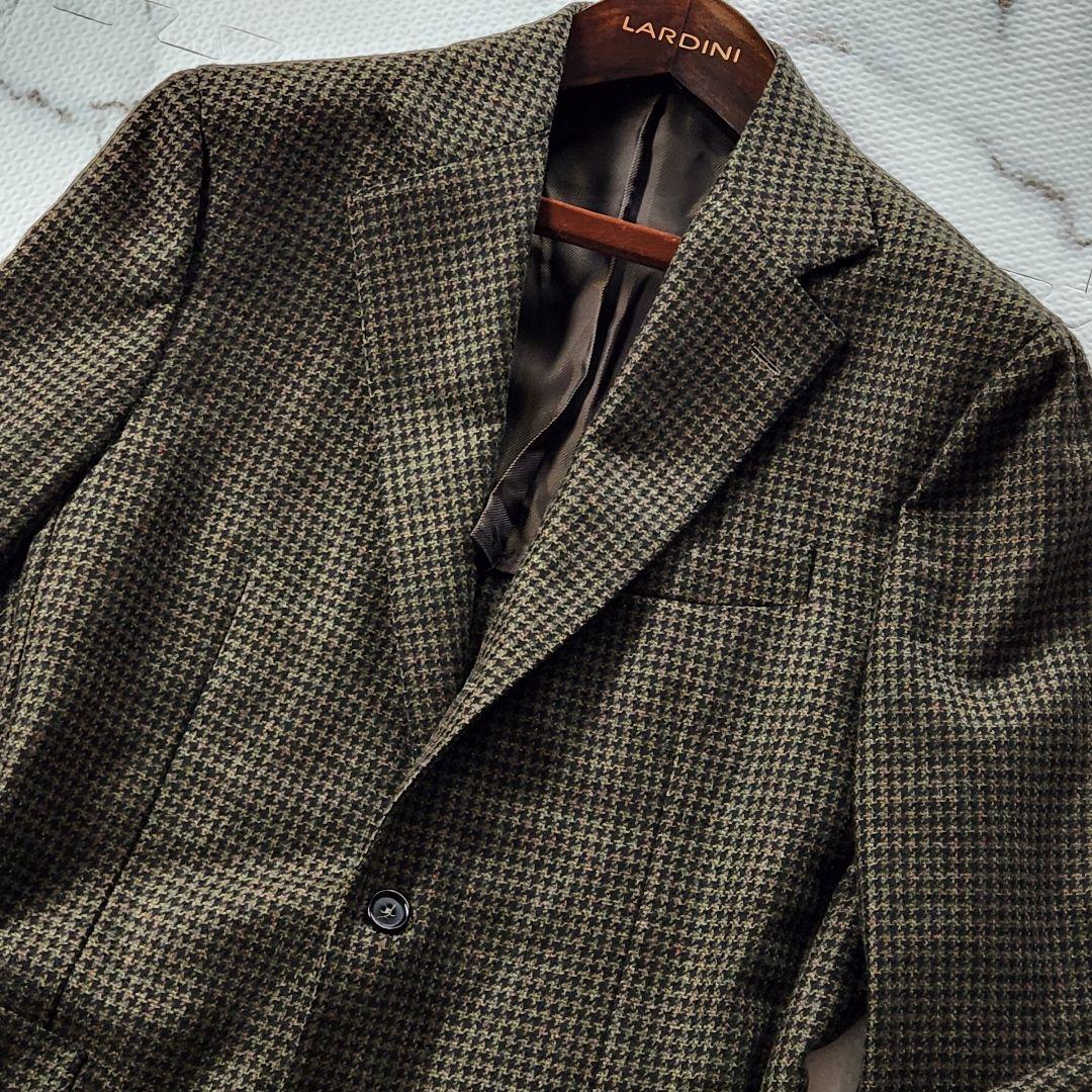 極美品✨デペトリロ 近年モデル テーラードジャケット カシミヤ 千鳥格子