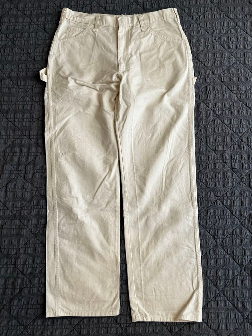 【古着】ディッキーズ ホワイトペインターパンツ チビタグ