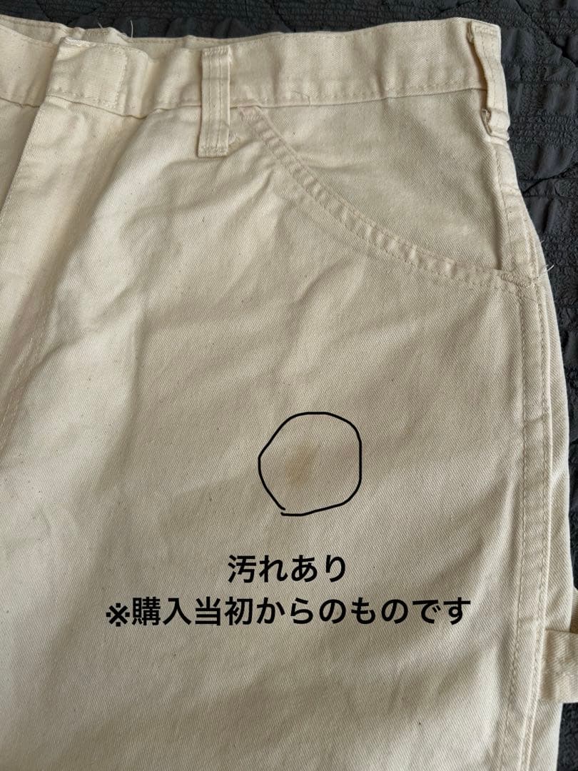 【古着】ディッキーズ ホワイトペインターパンツ チビタグ