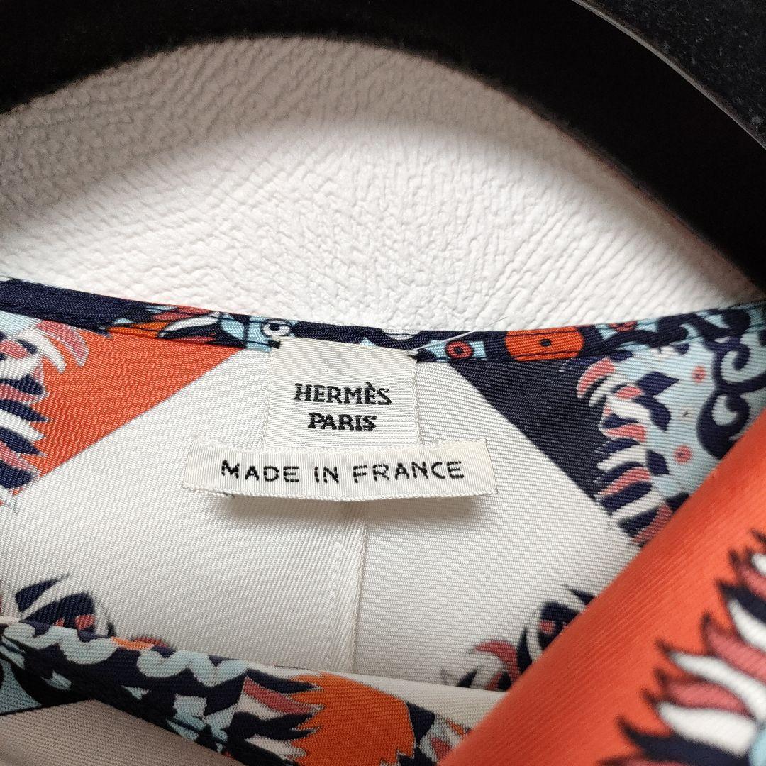 極美品❢HERMES　エルメス　チュニック　SILK100%　トップス