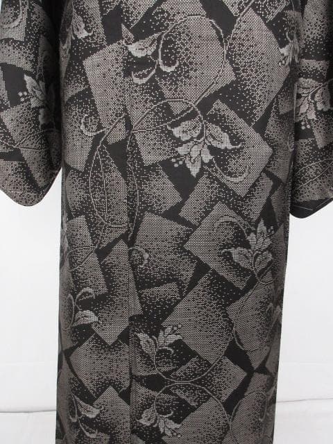 新古品！純泥染＊７マルキ＊本場奄美大島紬＊祝義満＊高級＊着物＊１６４ｃｍ＊裄６８