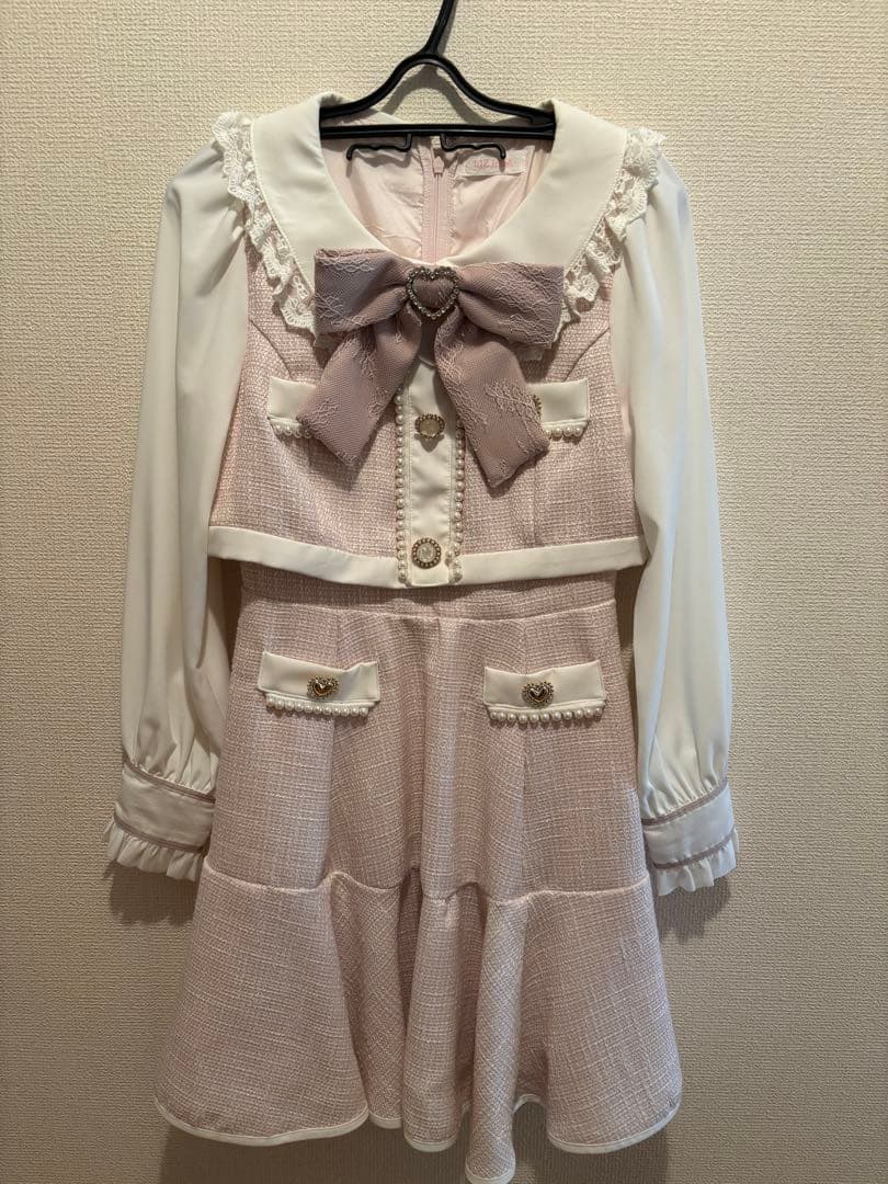 [ 専用出品 ]LIZLISA セットアップライクツイードワンピース