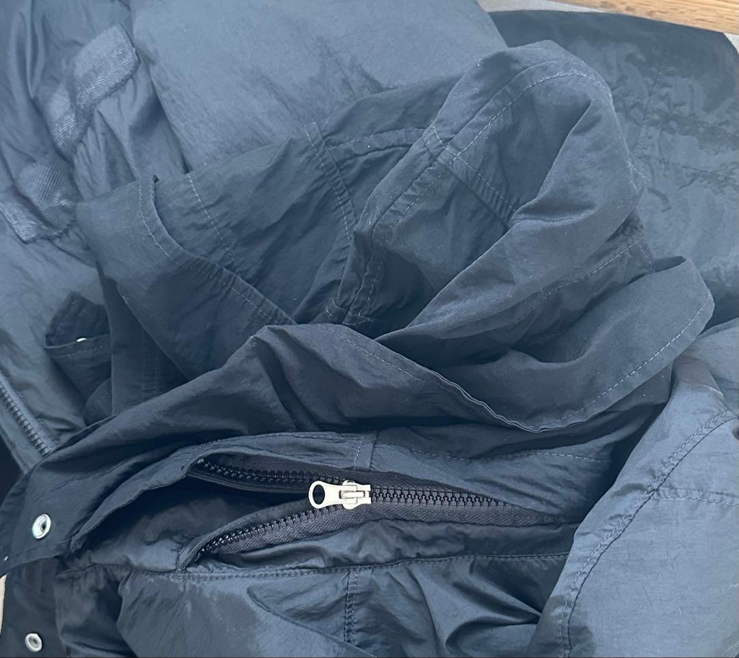 ストーンアイランドSTONE ナイロンメタル中綿モッズコート黒Ｌ