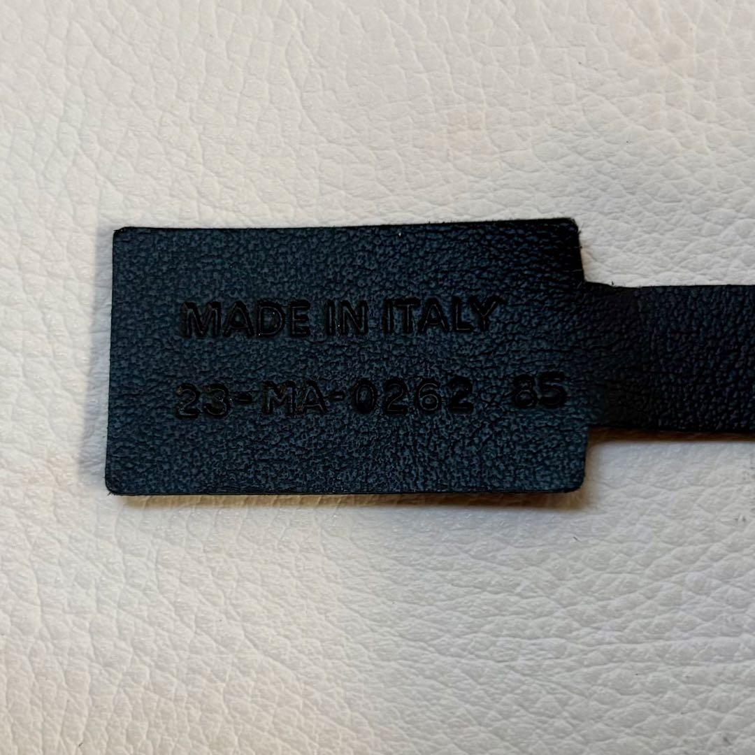 【未使用保管品】【ディオール】30 モンテーニュ ベルト リバーシブル 黒/白