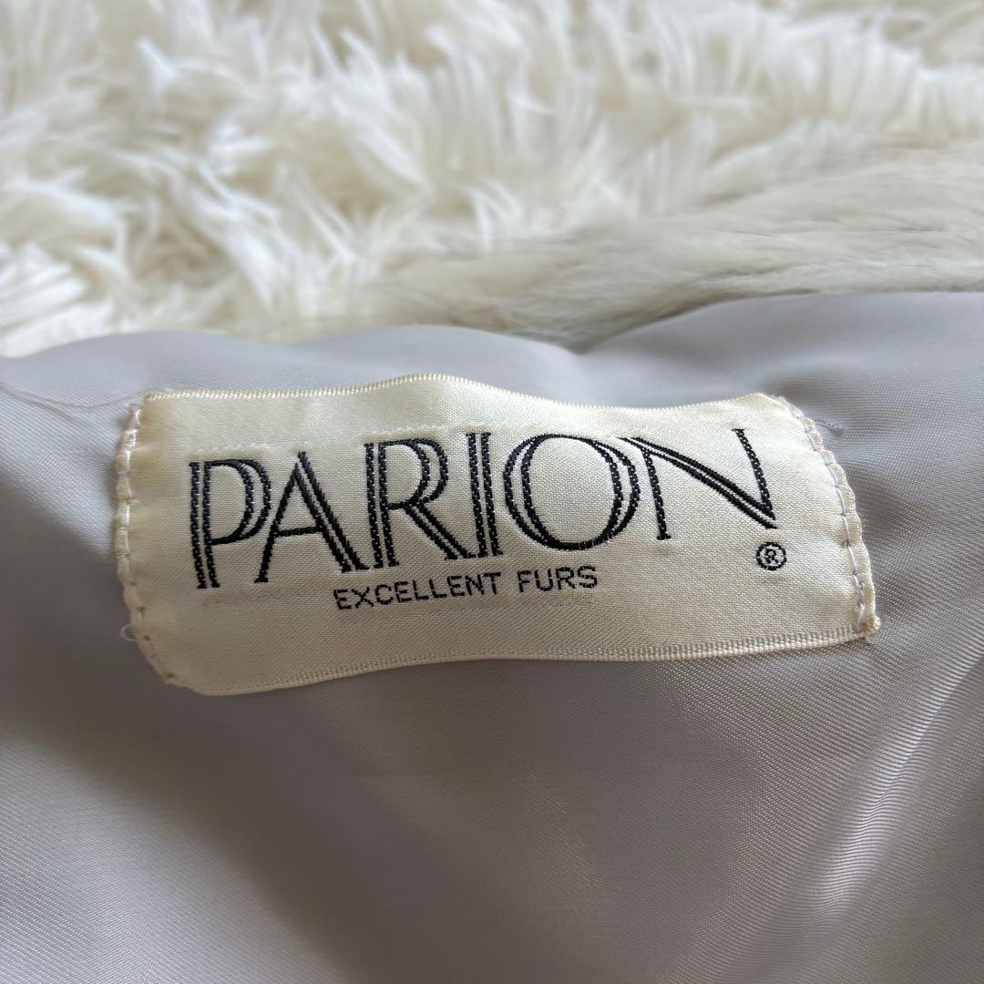 襟ボリューム◎ パリオン　毛皮　Lサイズ相当　リアルファー　ジャケット　大きめ