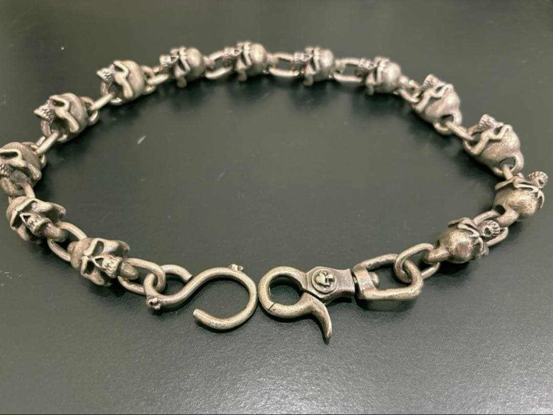 THIRTEEN DESIGNS サーティーンデザインズスカルウォレットチェーン