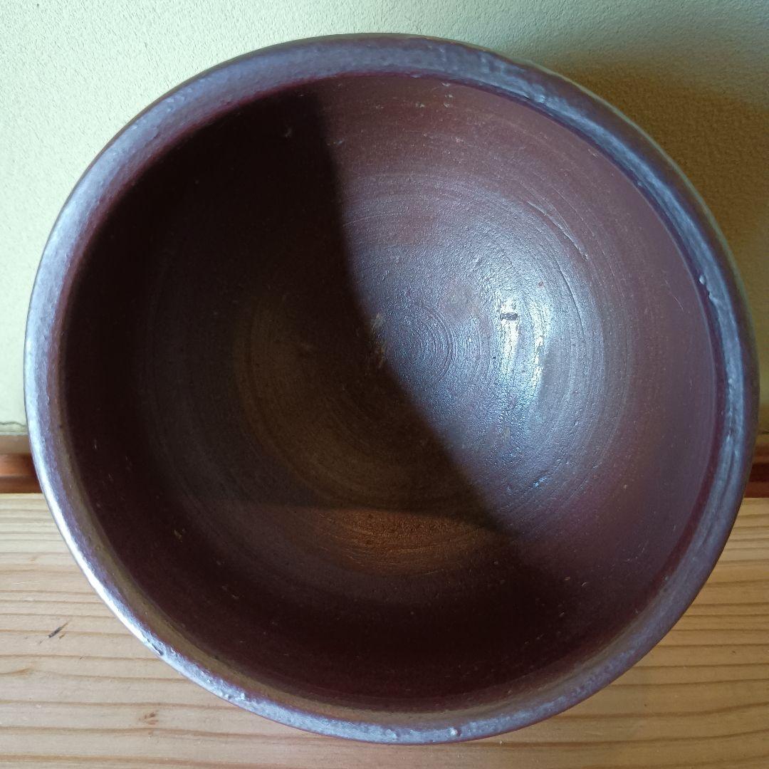 人間国宝 藤原雄 作 備前　茶碗　共箱　共布　栞　最上位作