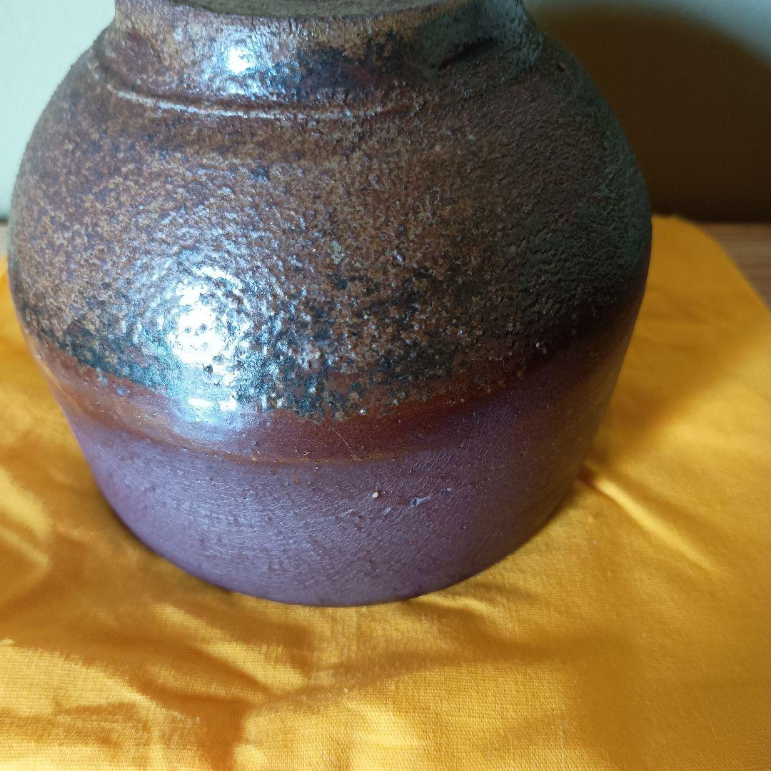 人間国宝 藤原雄 作 備前　茶碗　共箱　共布　栞　最上位作