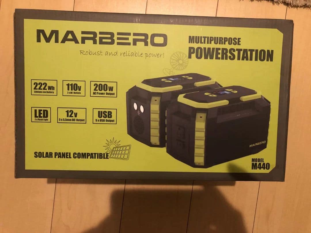 ポータブル電源 大容量 60000mAh/222Wh M440 小型