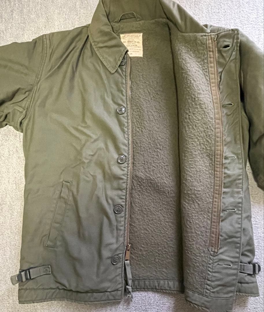 A-2 デッキジャケット　ステンシル入り　実物本物　ベルベルジン　遊歩道