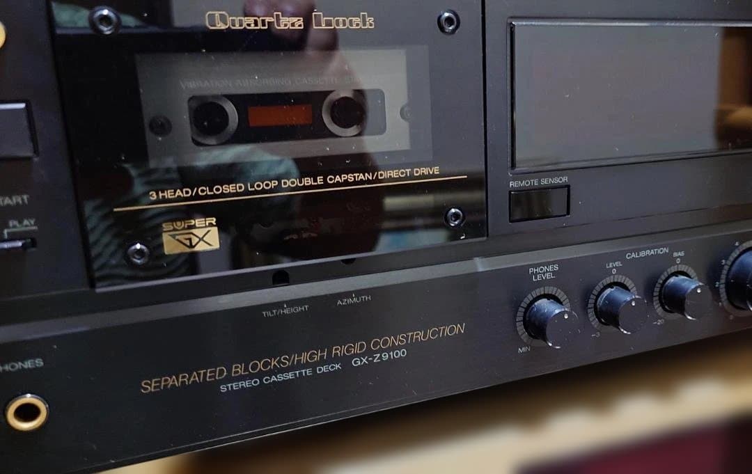 【外観完璧】A&D カセットデッキ　GX-Z9100 ジャンク扱い リモコンつき
