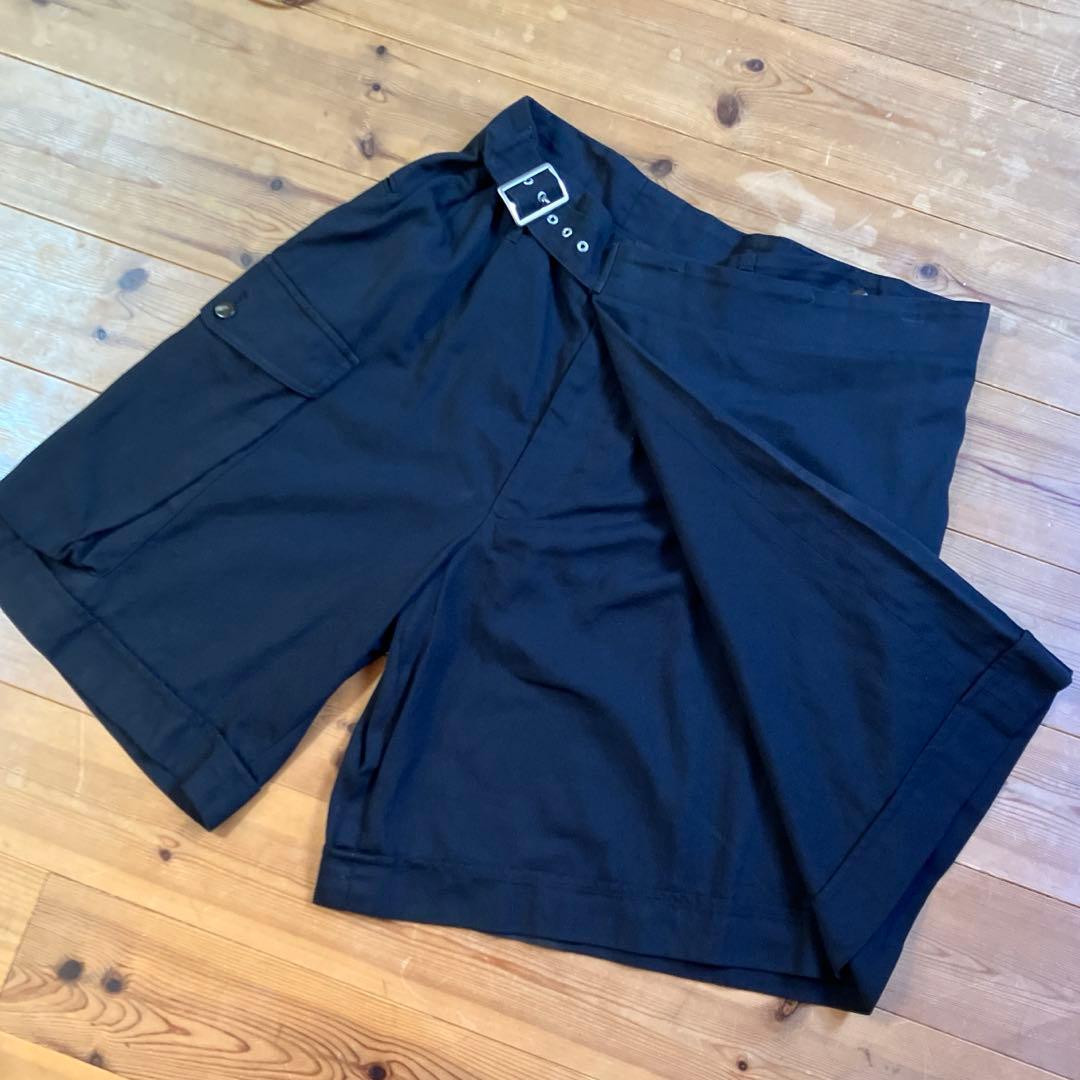 【希少】ジャンポールゴルチエ『90s』膝丈スカートパンツ　ブラック